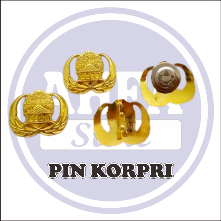 Pin Korpri Magnet Lencana Korpri Magnet Pin Korpri Kuningan Magnet 3cm