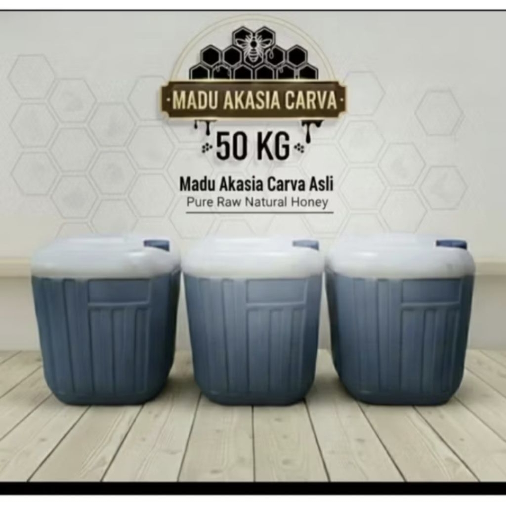 grosir madu akasia carva kemasan 50 kg dan 25 kg