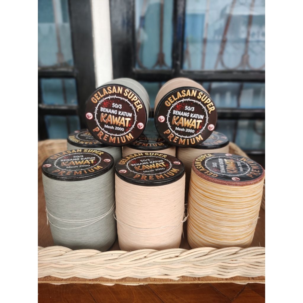 Gelasan katun kawat mesh 2000 ukuran 50/3 klos 6000