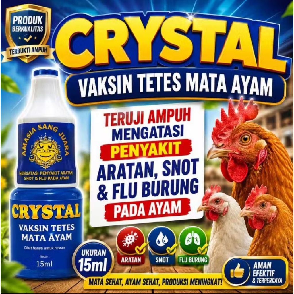 Vaksin Tetes Mata Ayam 15ml