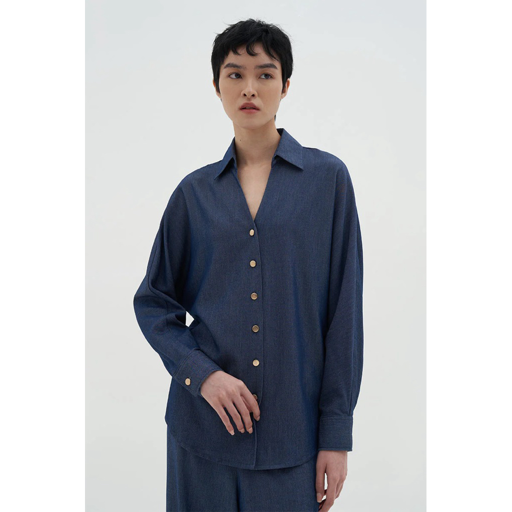DUMA OFFICIAL Lue Denim Top Eve T-Shirt Tee Grenoa Genoa Greno Parlene Tessa Jareth Ariel Cardigan S