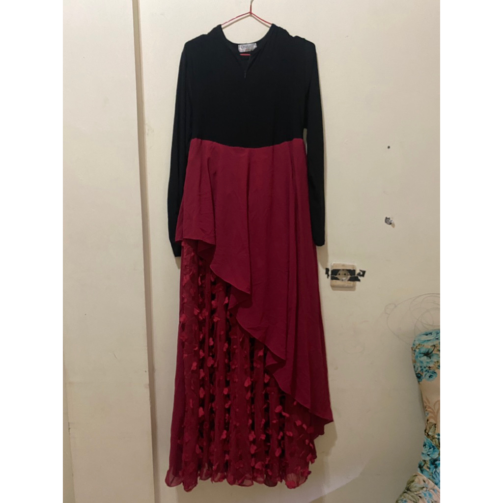 preloved gamis pesta qnanz