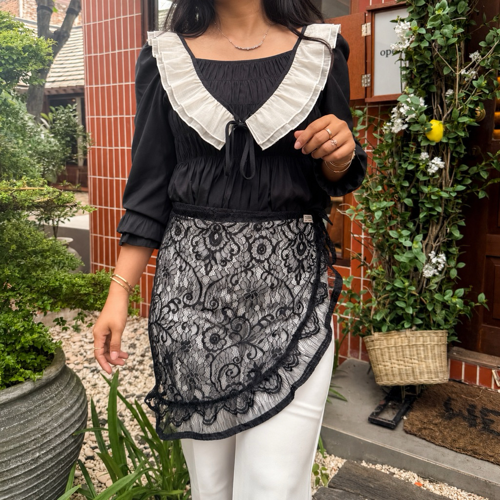 Lace Skirt Rok Korea