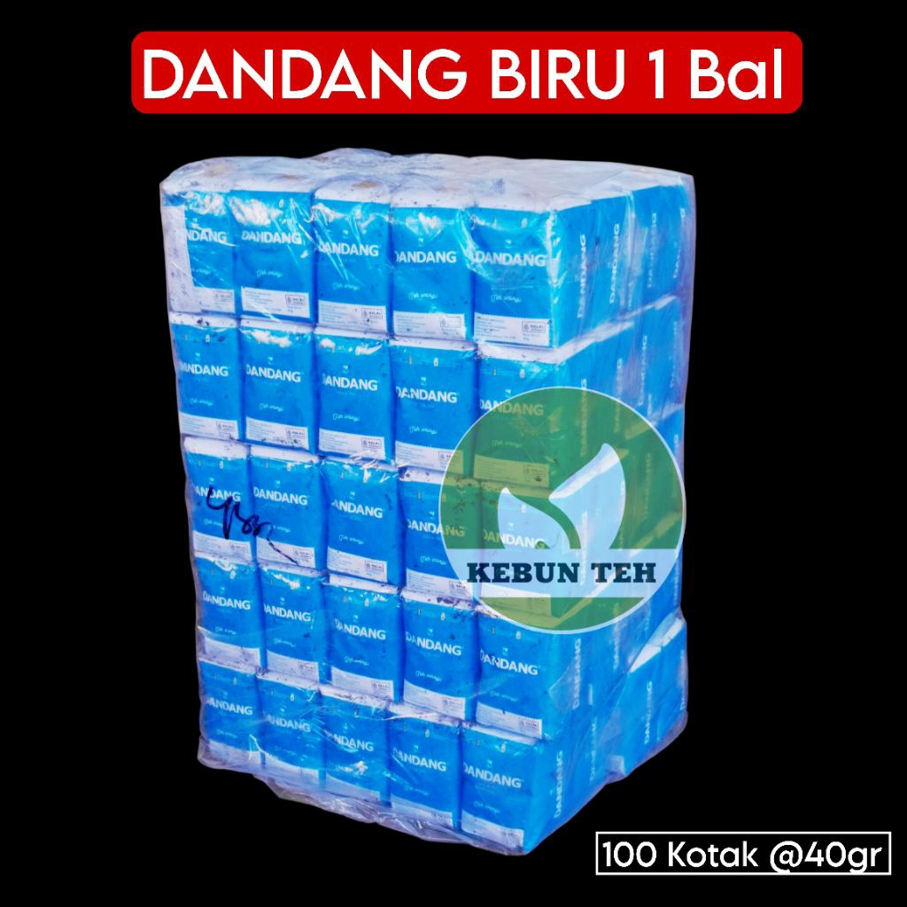Teh Dandang Biru Grosir 1 Bal 100 Kotak - Teh Wangi Dandang Biru