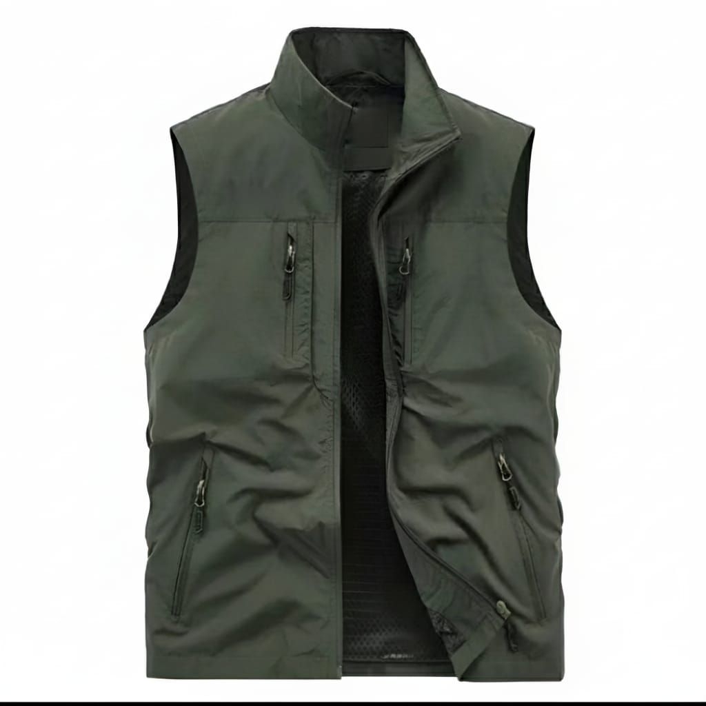 Rompi Vest Pria 4 Saku Taslan Tebal Best Seller Original
