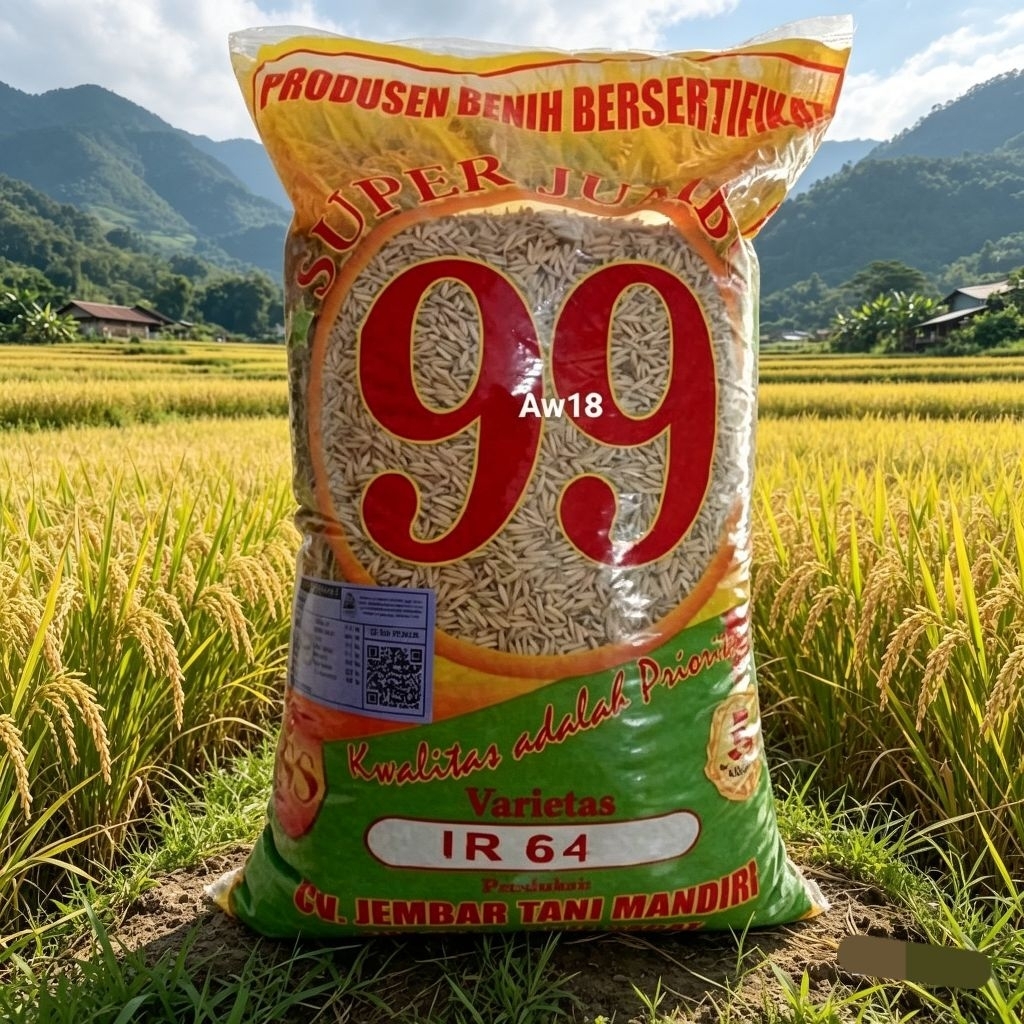Benih Padi Super Jumbo 99 Varietas IR 64