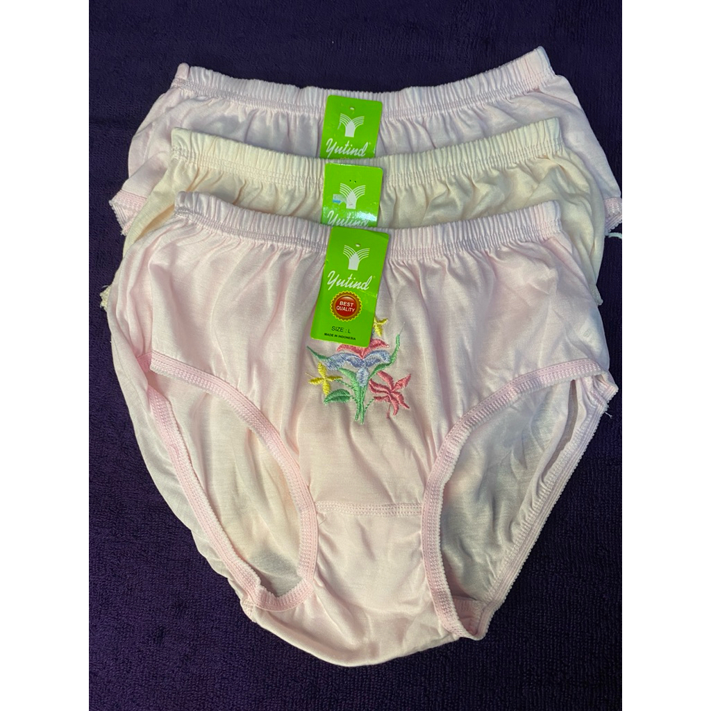 CELANA DALAM WANITA YUTIND BORDIR | CD BORDIR | CD YUTIND SIZE M L XL XXL