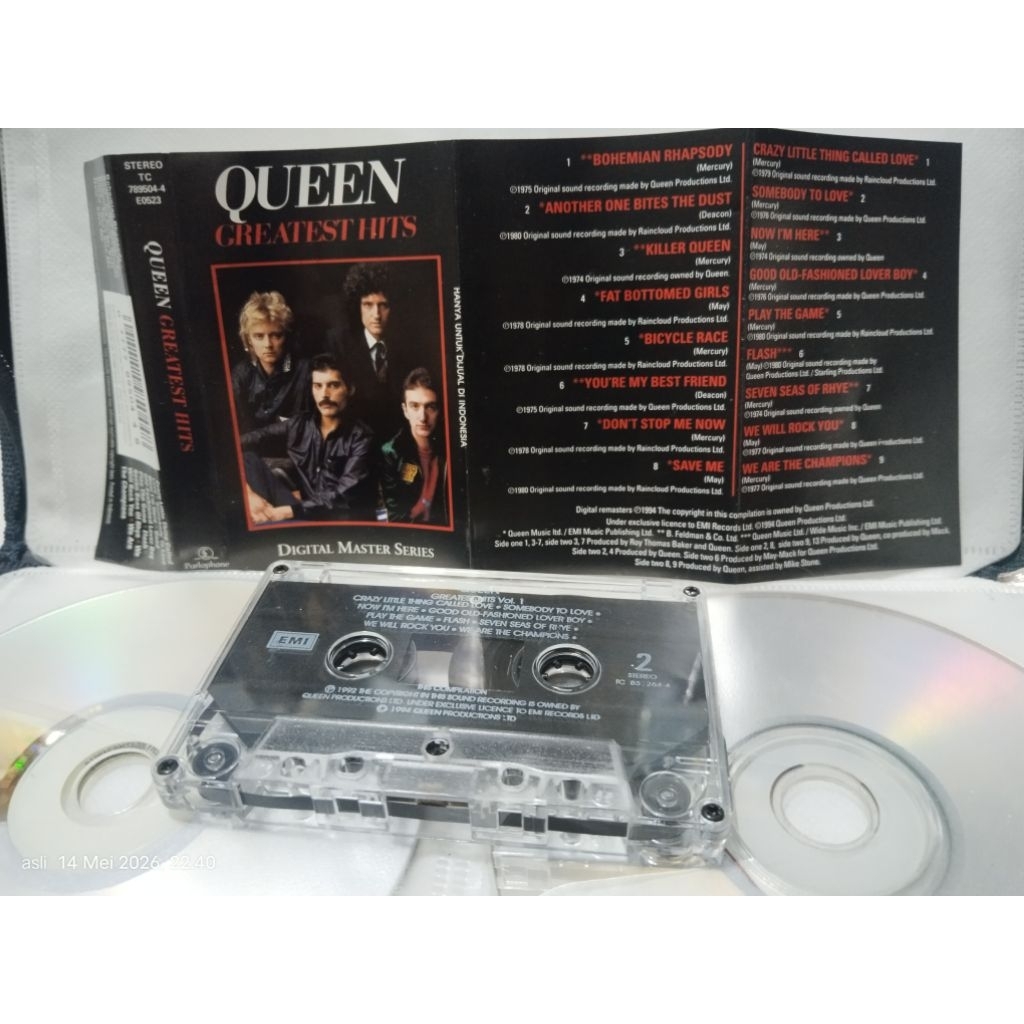 kaset pita QUEEN greatest hits