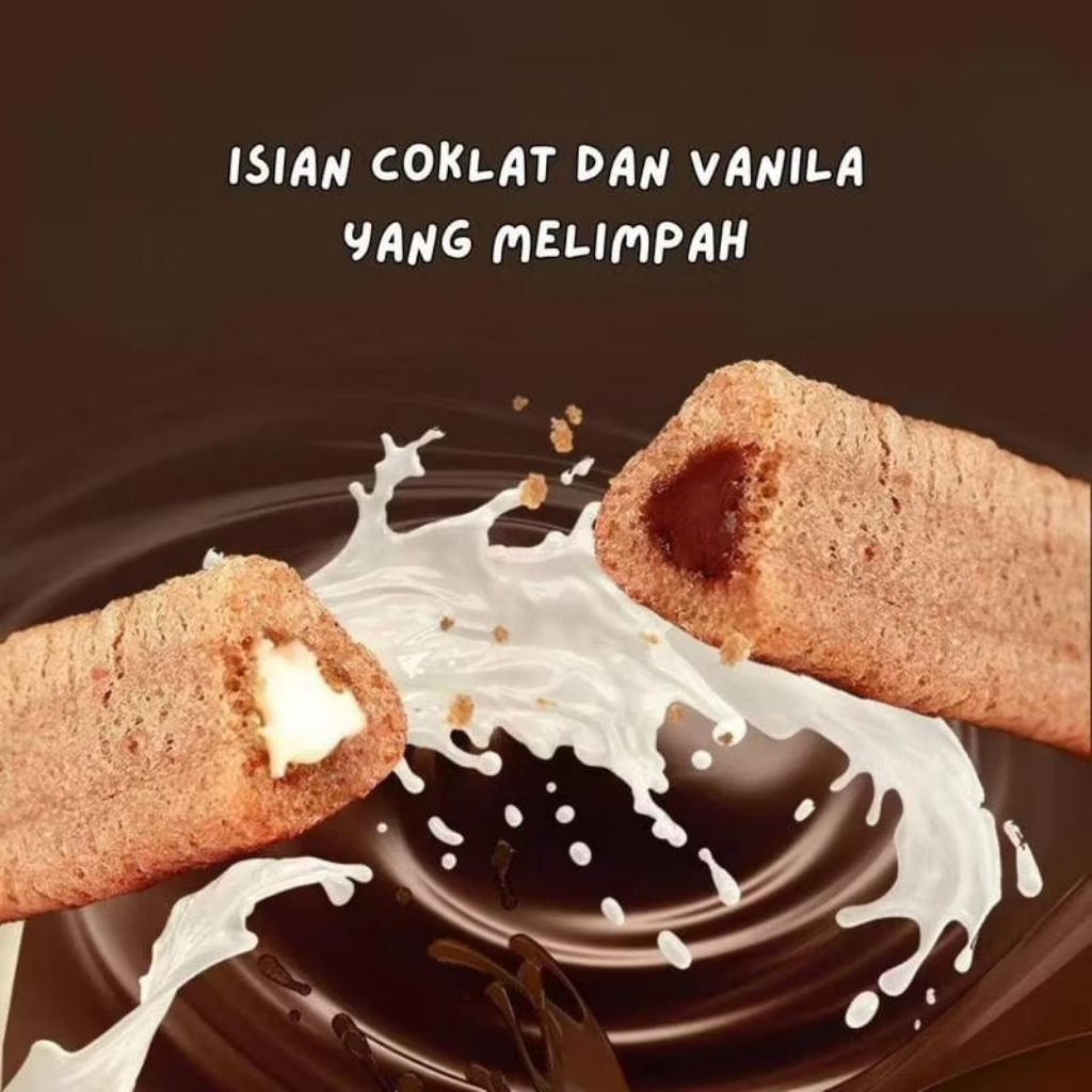 KALIO Wafer Stick 280gr / Snack Wafer Coklat Vanila / Jajanan Enak Jajanan Murah