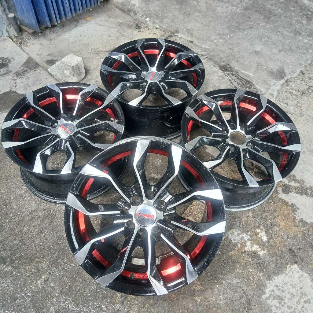 READY VELG SECOND R15 4X100/114 HSR LABANG MURAH LENGKAP