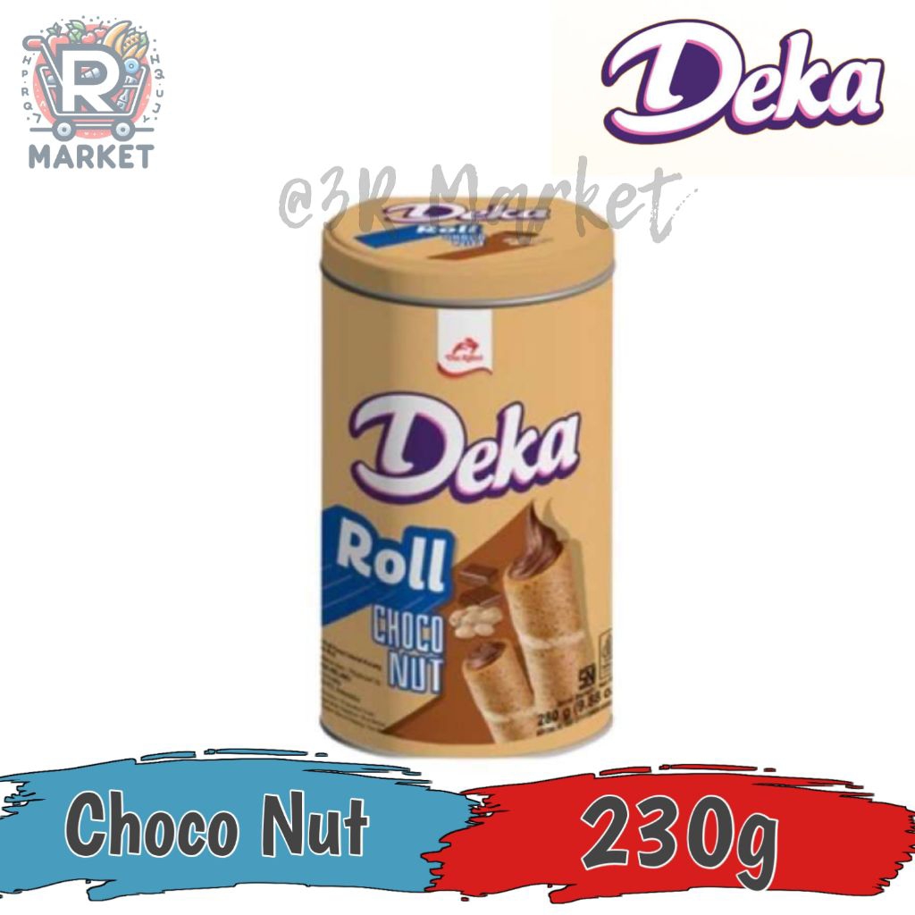 Deka Wafer Roll Choco Nut Kaleng