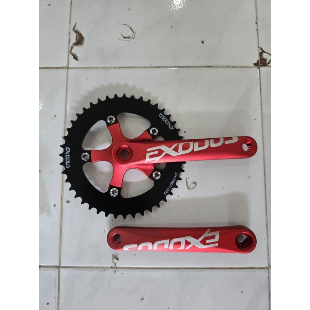 CRANK BMX EXODUS 44T ARM 170 MM PIRINGAN SEPEDA BMX
