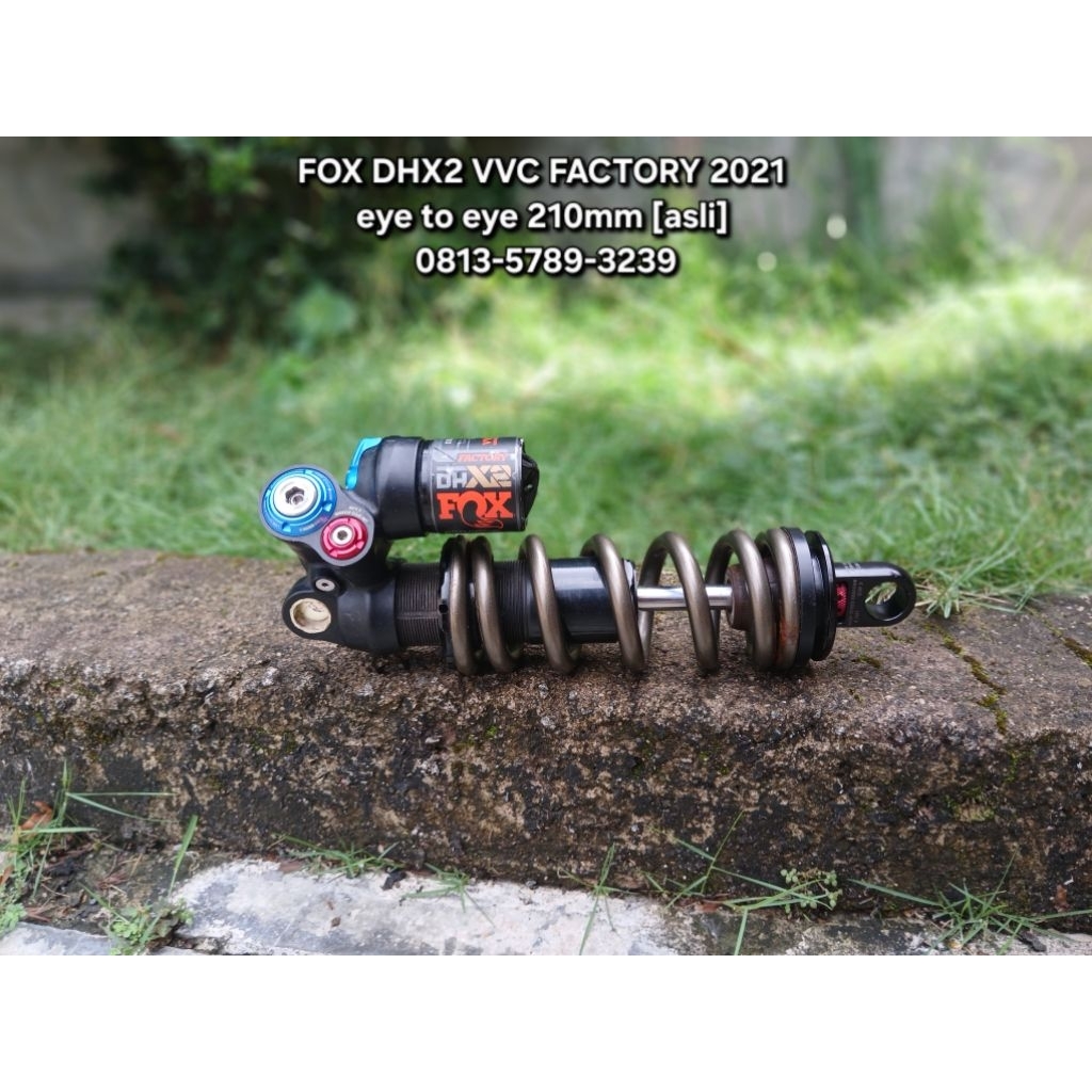 fox factory dhx2 vvc 2021 rear shock 210mm 210 dvo spring 500lbs