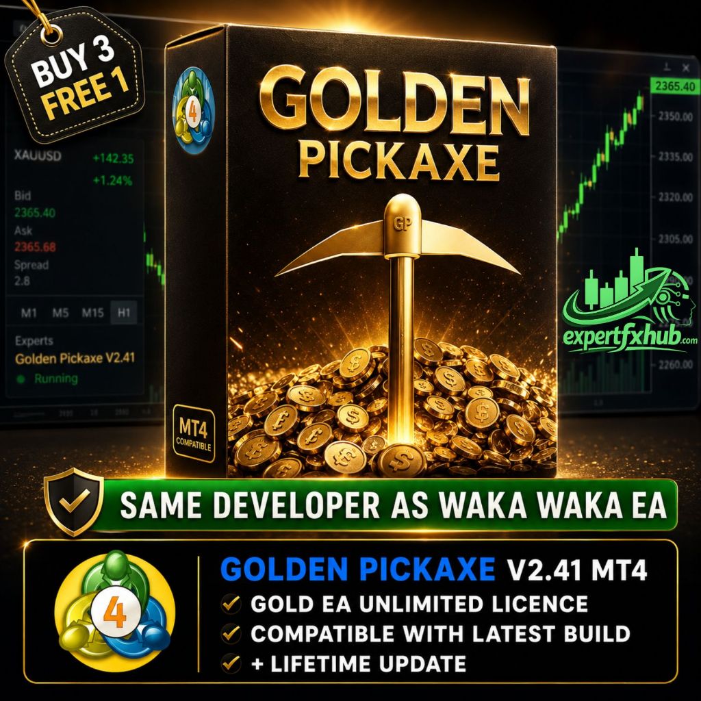 v2.41 Golden Pickaxe EA Metatrader 4 Expert Advisor, scalping trading bot unlimited licence and free
