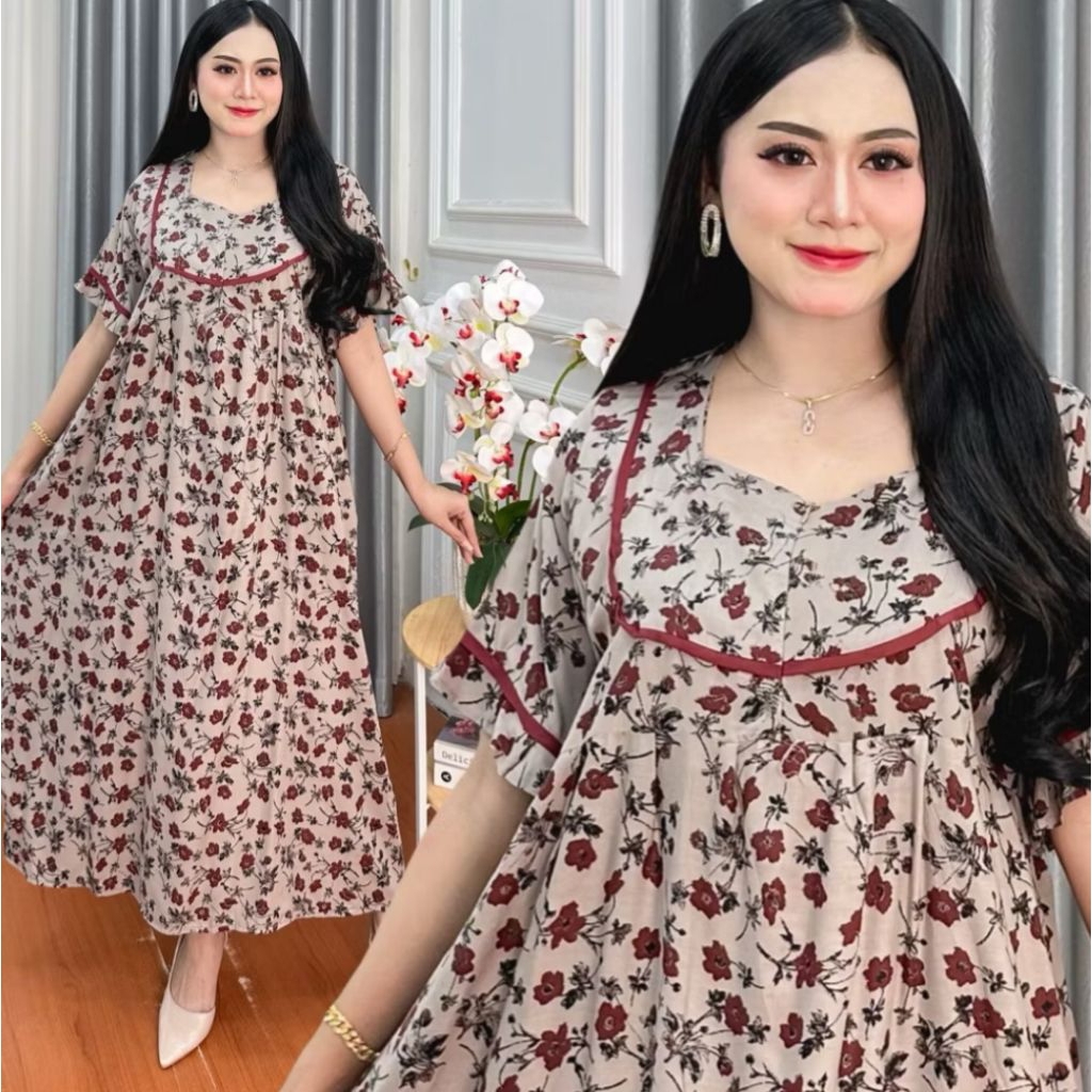 Daster Jumbo Kekinian Ld 120 Busui Bumil Friendly