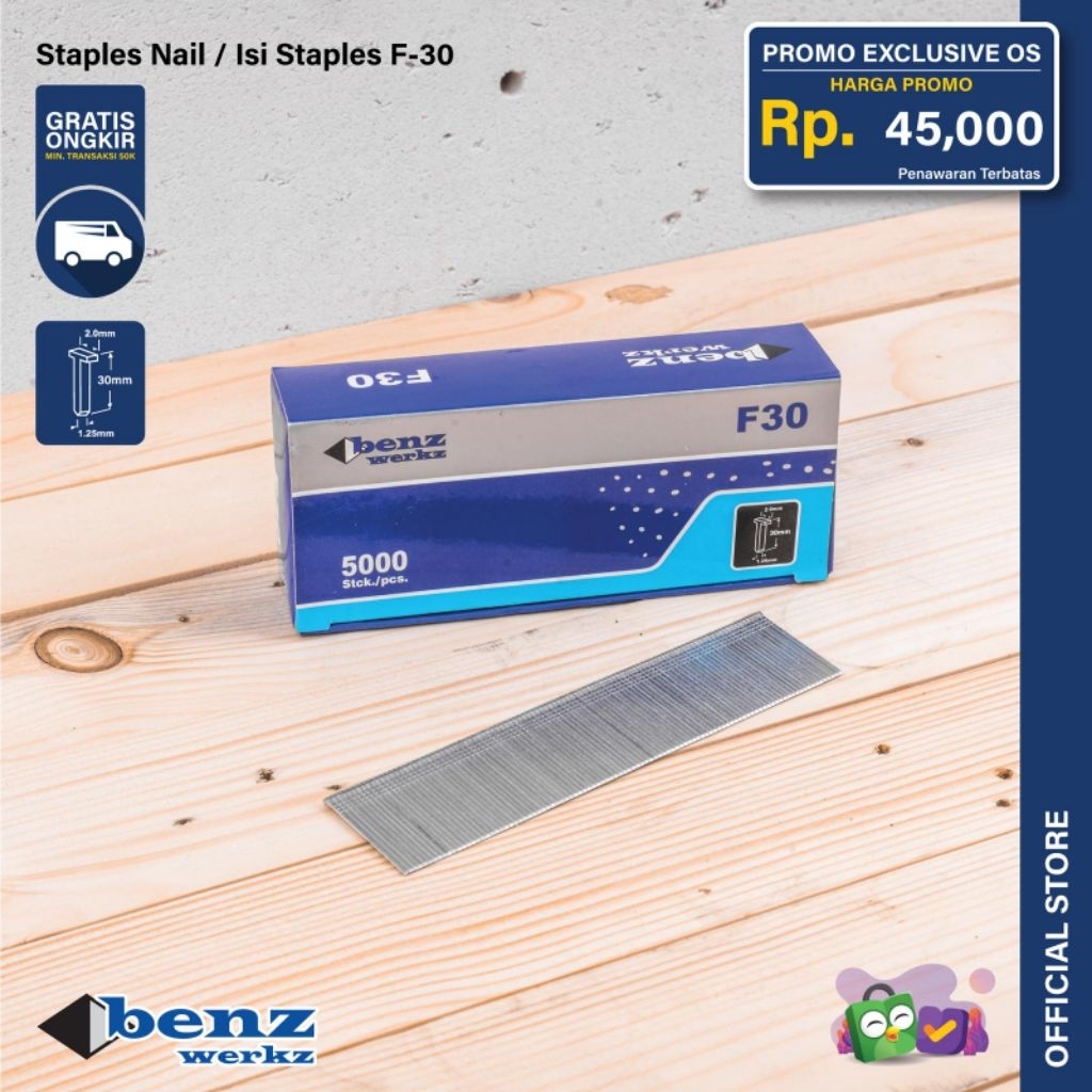 Isi Staples / Paku Tembak untuk tembakan tangan / Staples Jok Motor / Furniture / papan kayu triplek