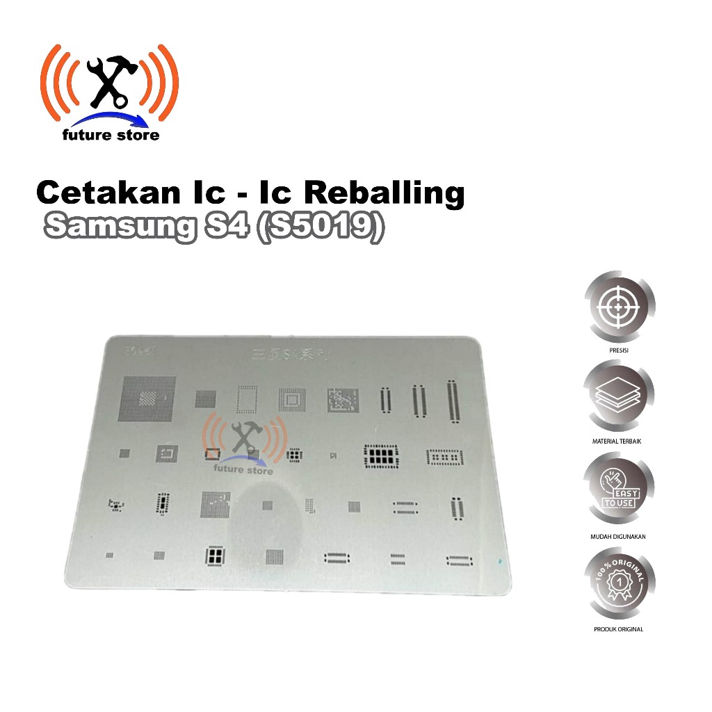 Cetakan IC Samsung Galaxy S4 S5019 Reballing Stainless Steel - Stencil Reball Samsung S4 S5019 PCB R
