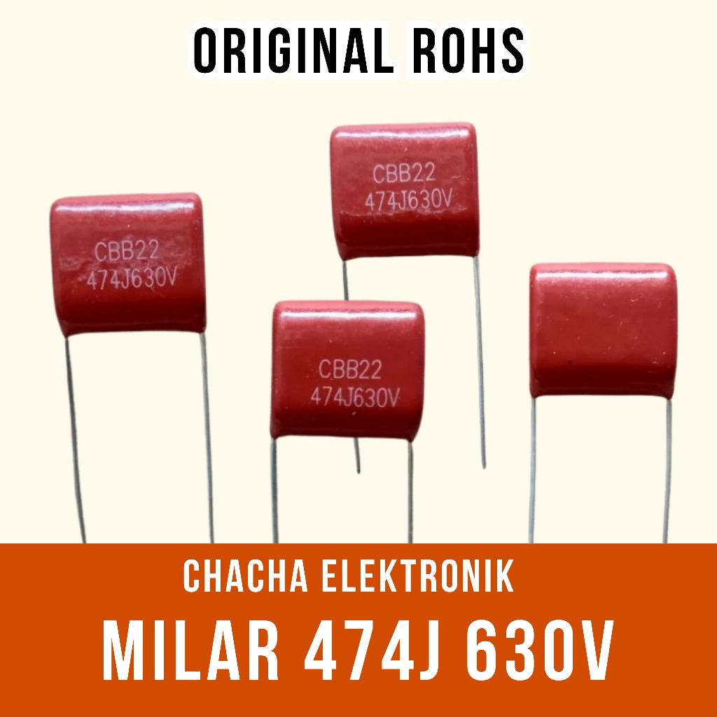 CAPASITOR MILAR 474J 630V 0,47UF 630V