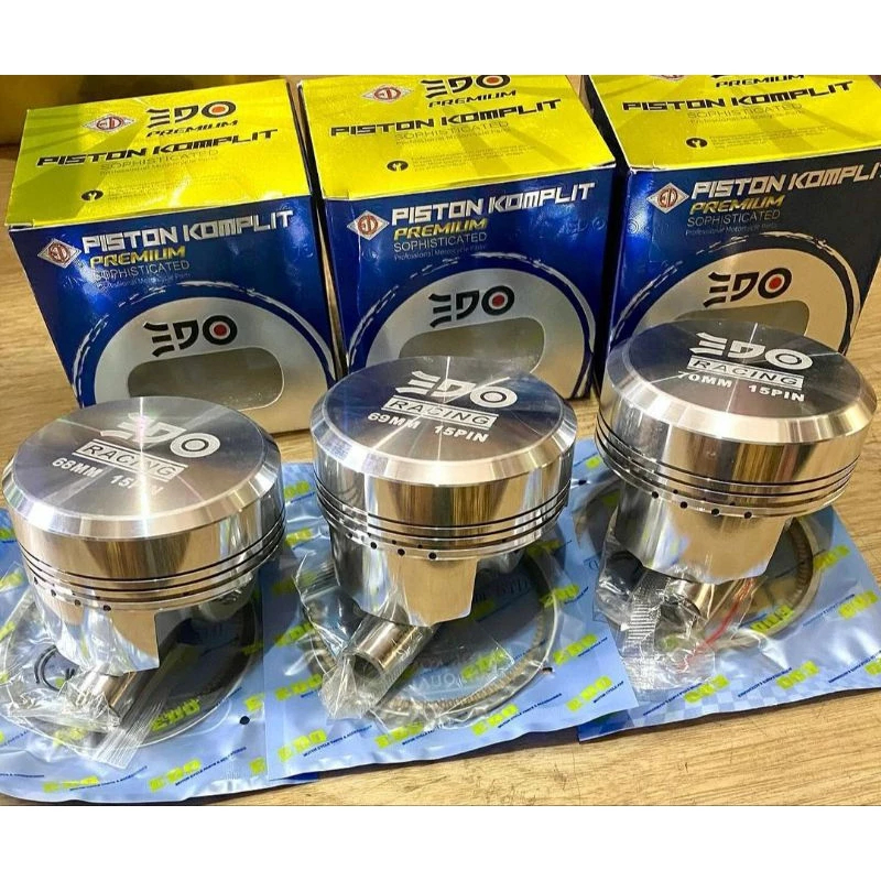 PISTON EDO RACING PISTON DOME CUSTOM PIN 15 DIAMETER 68 69 70 MM PISTON CASTING EDO RACING PISTON TI