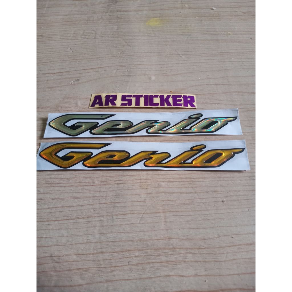 STICKER EMBLEM GENIO STICKER MOTOR HONDA GENIO TIMBUL