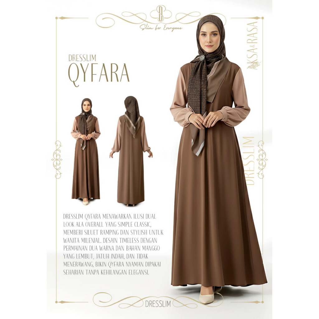 RABBANI - DRESSLIM QYFARA - DRESSLIM RABBANI - DRESS WANITA - RABBANI ORIGINAL