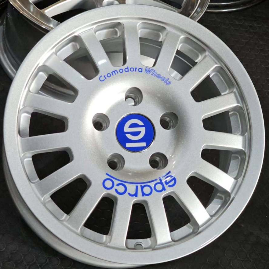 Velg Mobil Clasical Alloy Rep. Sparco Cromodora Ring 15 Lebar 7 ET 42 PCD 5x114 Hyper Silver
