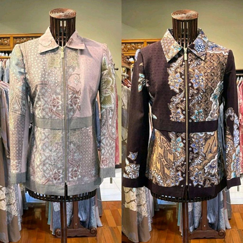 Meta Coat Viscos by Dian Pelangi LIMITED EDITION Outer Cardi Blazer Bolero Cardigan Batik Kerja Kant