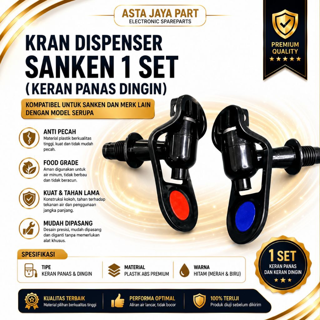 Kran Dispenser Sanken,miyako dll 1 Set Panas & Dingin - Keran Dispenser Sanken, miyako dll Drat Luar