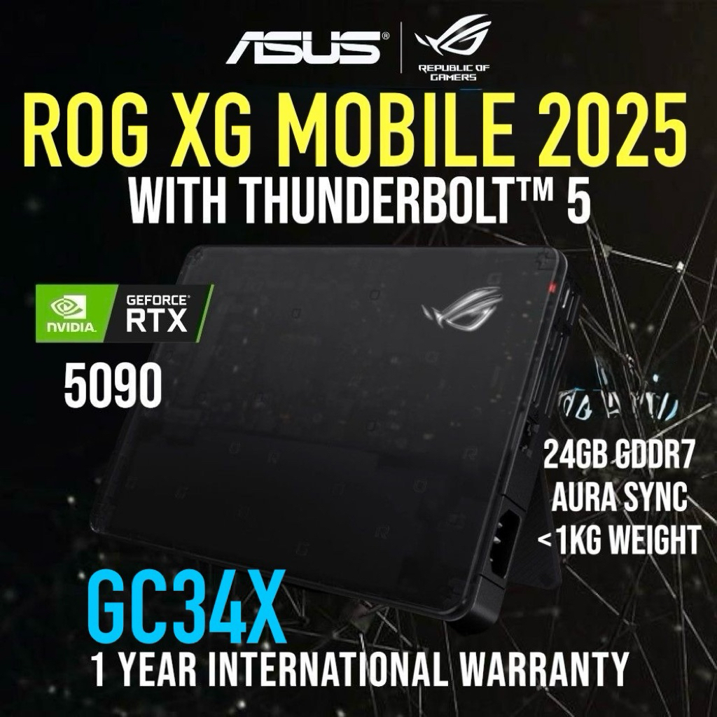[READY STOCK] ASUS ROG XG Mobile 2025 Thunderbolt 5 eGPU ( RTX 5090 / RTX 5070TI )