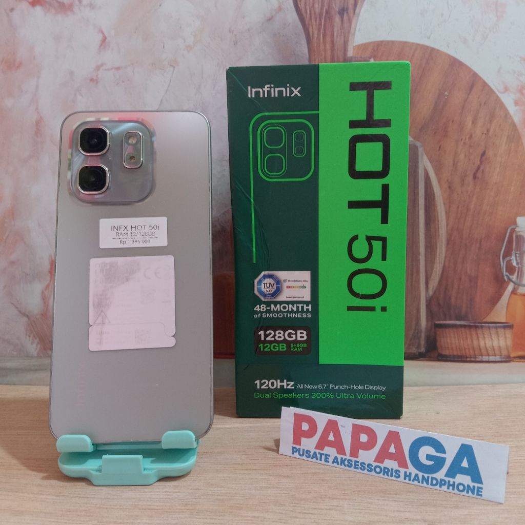 INFINIX HOT 50i RAM 12/128 Fullset ORIGINAL HP SECOND