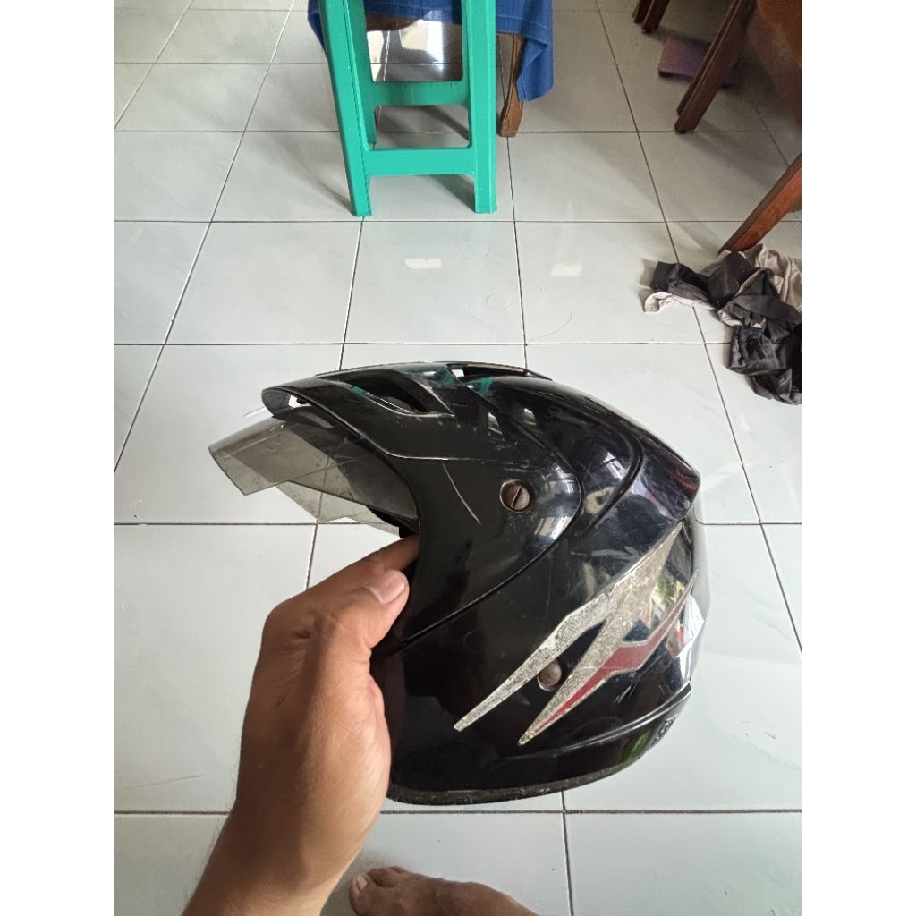 HELM YAMAHA YF ORIGINAL BEKAS SANGAT LAYAK PAKE kode helm 85 HELM HITAM