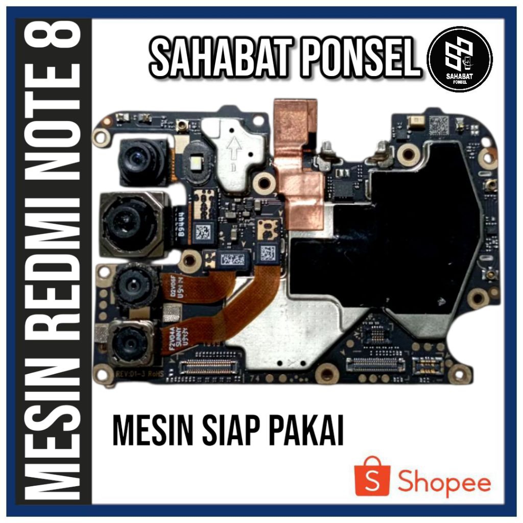 MESIN REDMI NOTE 8 RAM NORMAL TESTED