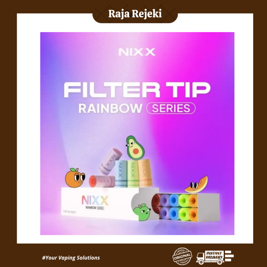 NIXX FILTER DRIPTIP RAINBOW FOR DEVICE NIXX 100% AUTHENTIC