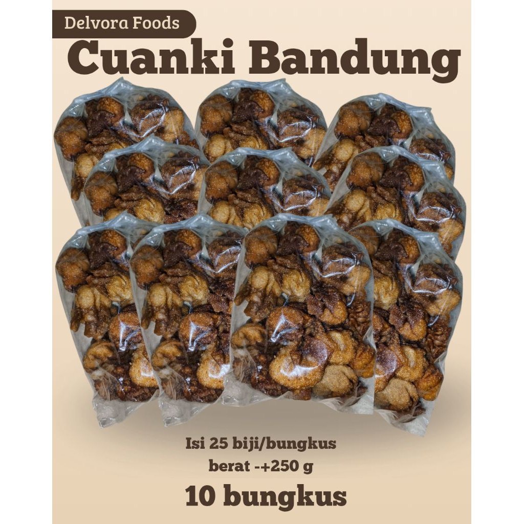 Siomay Cuanki Kering Isi 25 Biji--10 BUNGKUS–Lezat, Gurih Rasa Ikan