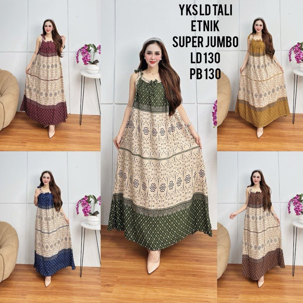 Raja daster daster yukensi jumbo etnik tali pundak
