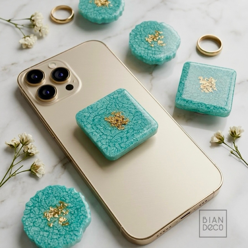 popsocket resin phone grip popsocket transparan Round Square collection