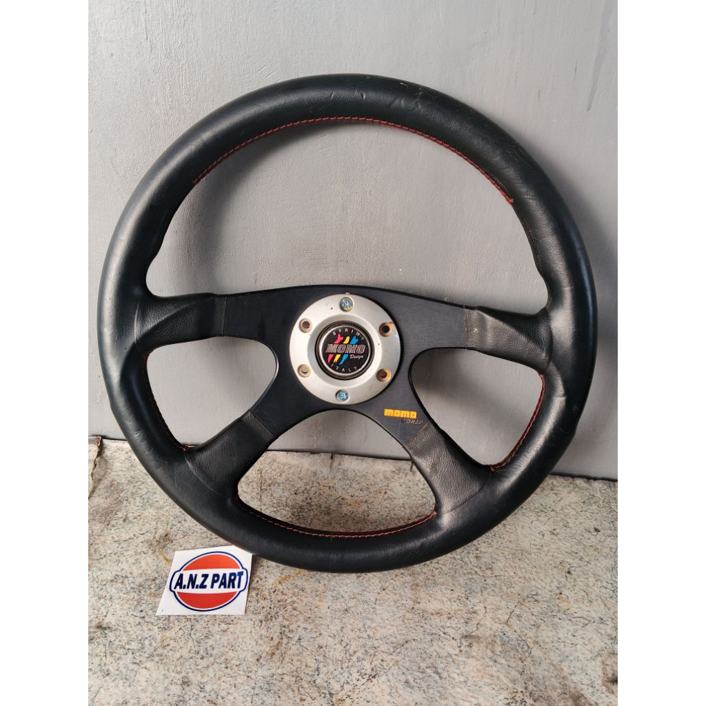 Stir kemudi - Steer wheel Momo corse 14 inchi 4 spoke - Made in Italy - ORI Original