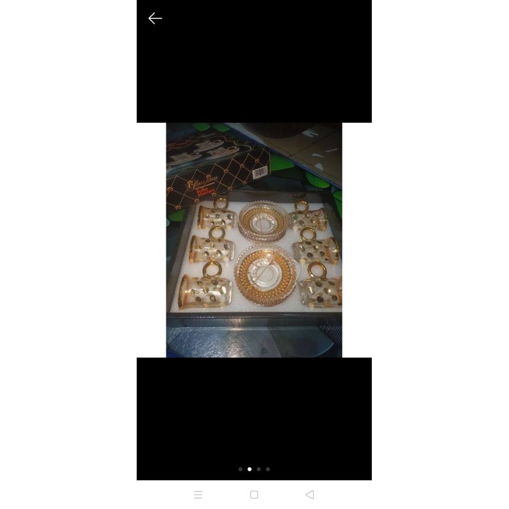 1set isi 6pcs Gelas Hias