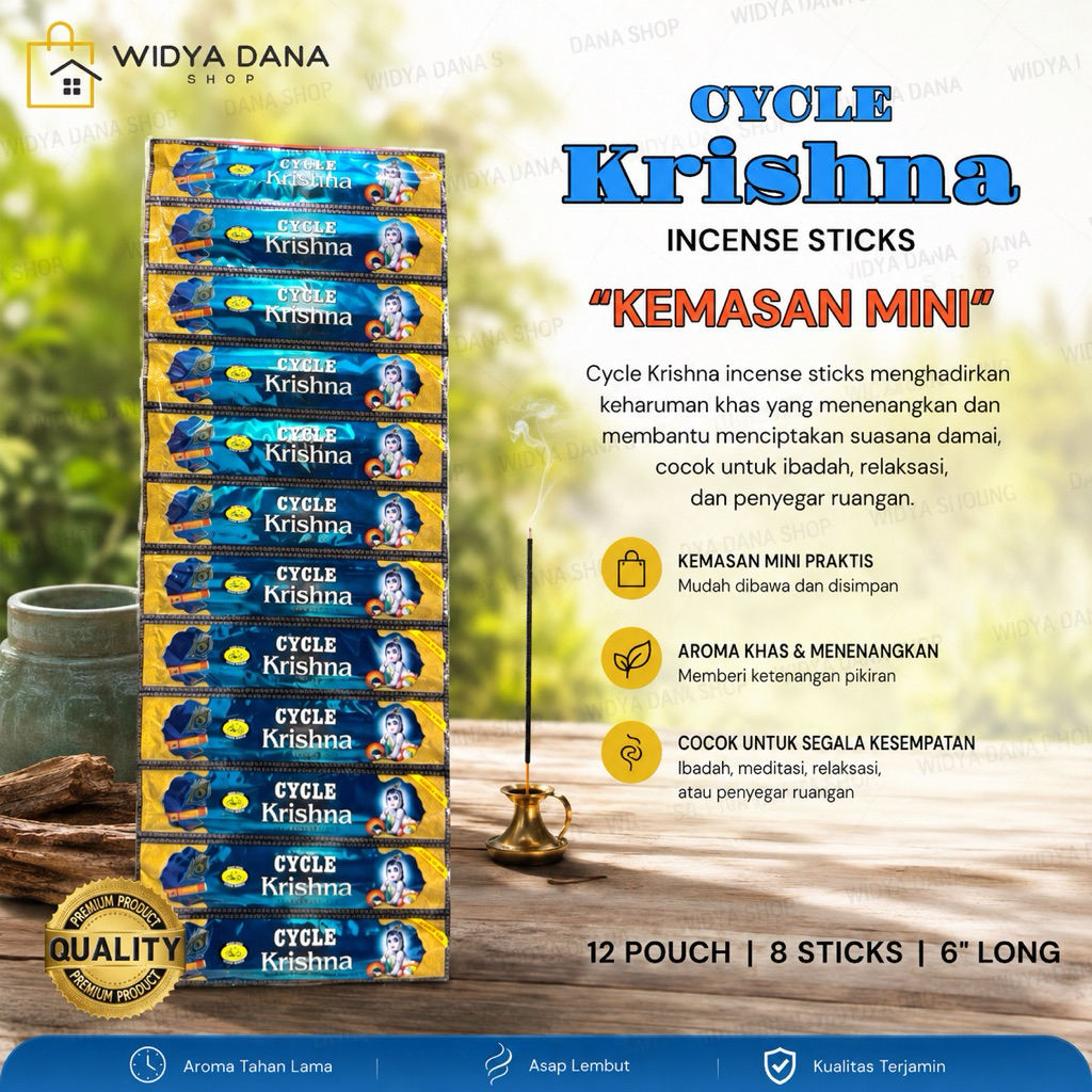 Dupa CYCLE MINI RENTENG isi 12pouch | KRISHNA