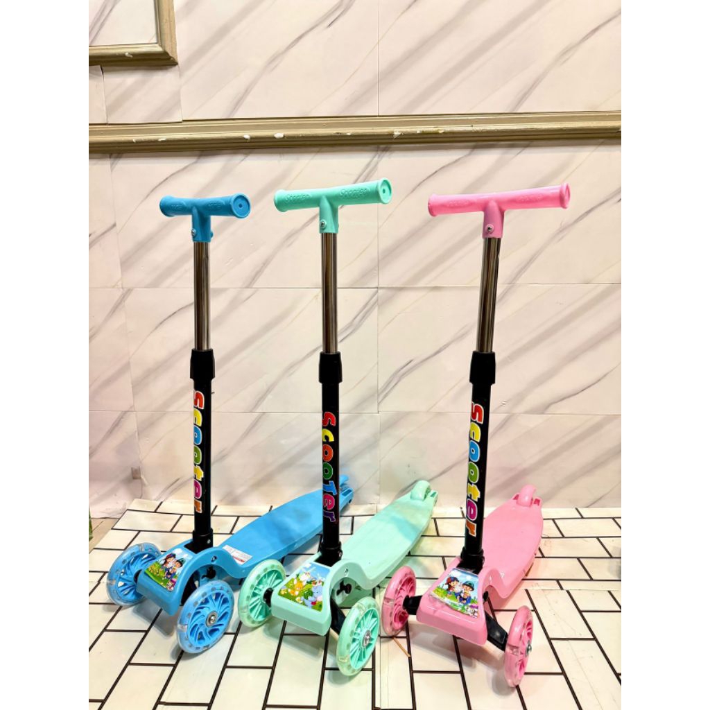 Scooter led anak | scooter roda 3 anak