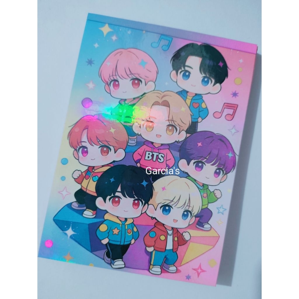 Buku kpop memo/notepad mini A7 full color /bts / huntrix