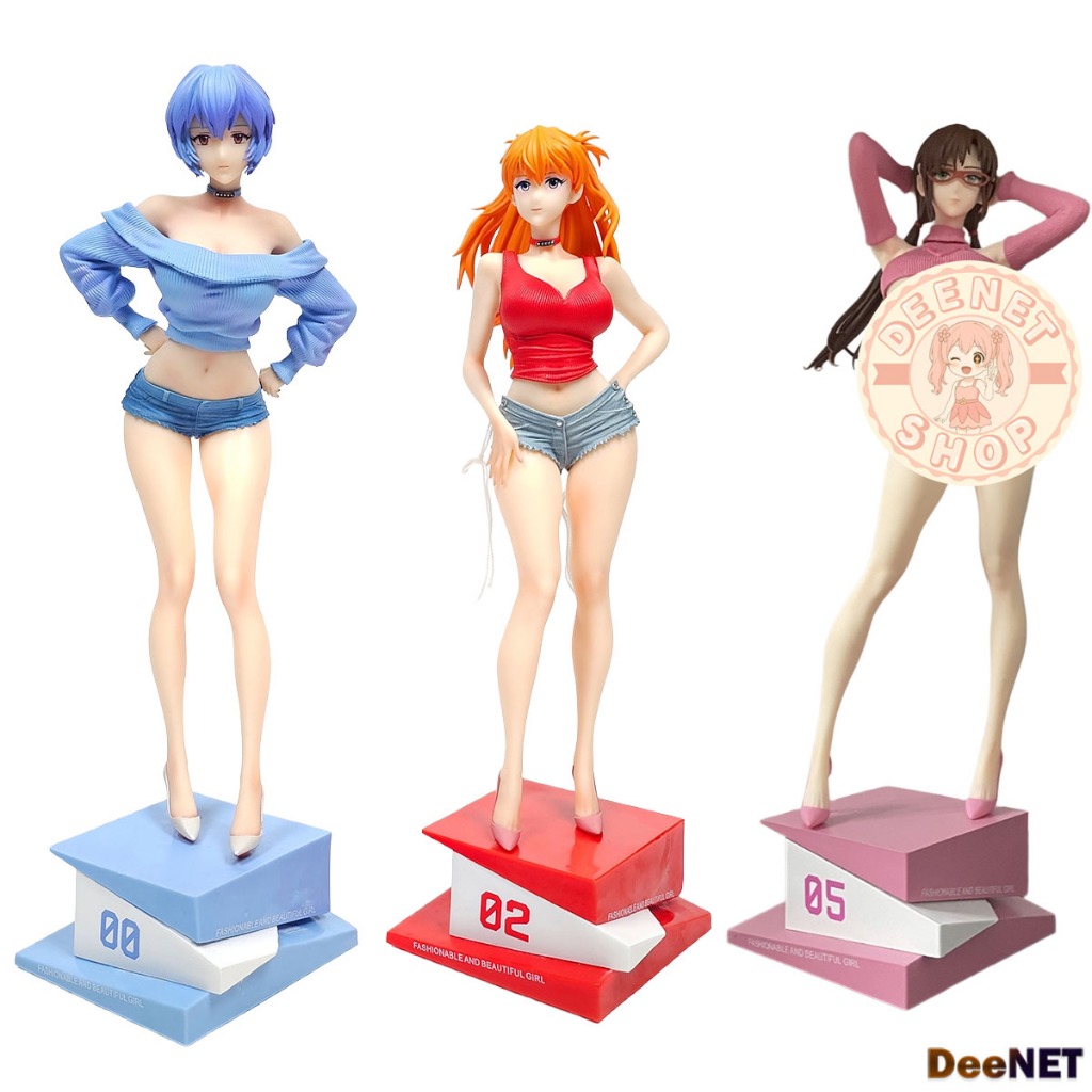 Asuka Langley Rei Ayanami Mari Makinami XH Summer Girlfriend Evangelion 32cm Action Figure PVC
