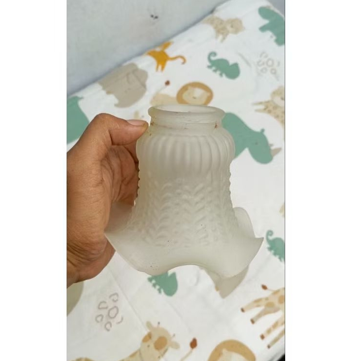 kap kaca lampu gantung lawas