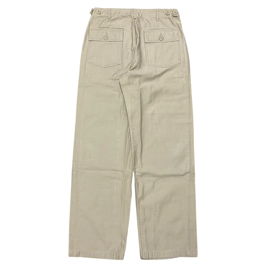 Musinsa Standard Sateen Fatigue Pants - Beige / Khaki
