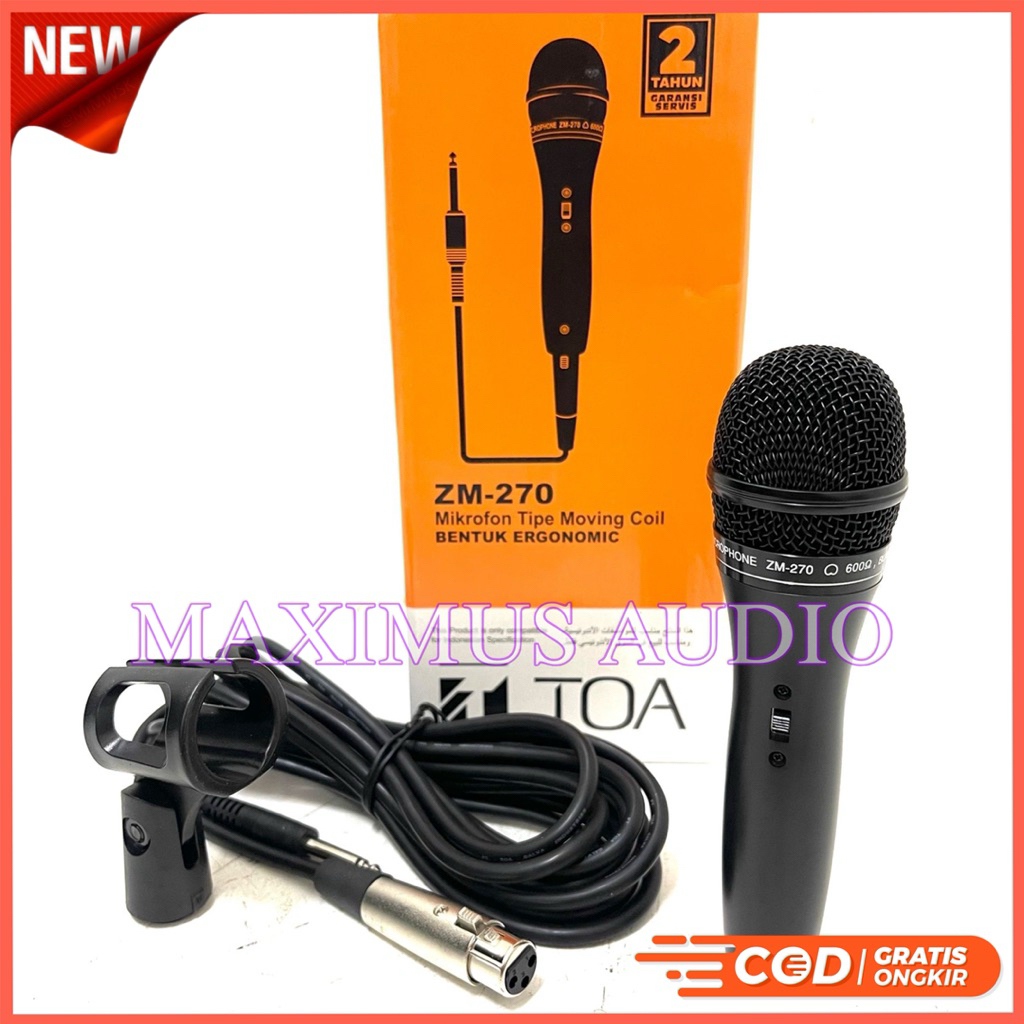Promo Audio MICROPHONE TOA ASLI TIPE ZM 270 mic toa asli tipe zm 270 / zm270 mic holder toa zm 270 1