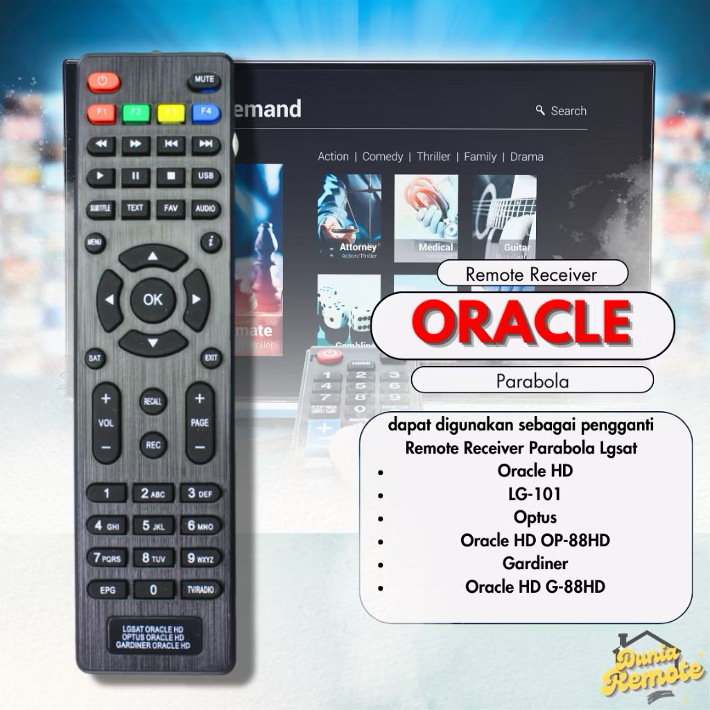 Remote Optus Remote LGsat Remote Gardiner Parabola K-Vision Optus Gardiner LGSAT ORACLE Remot Kvisio