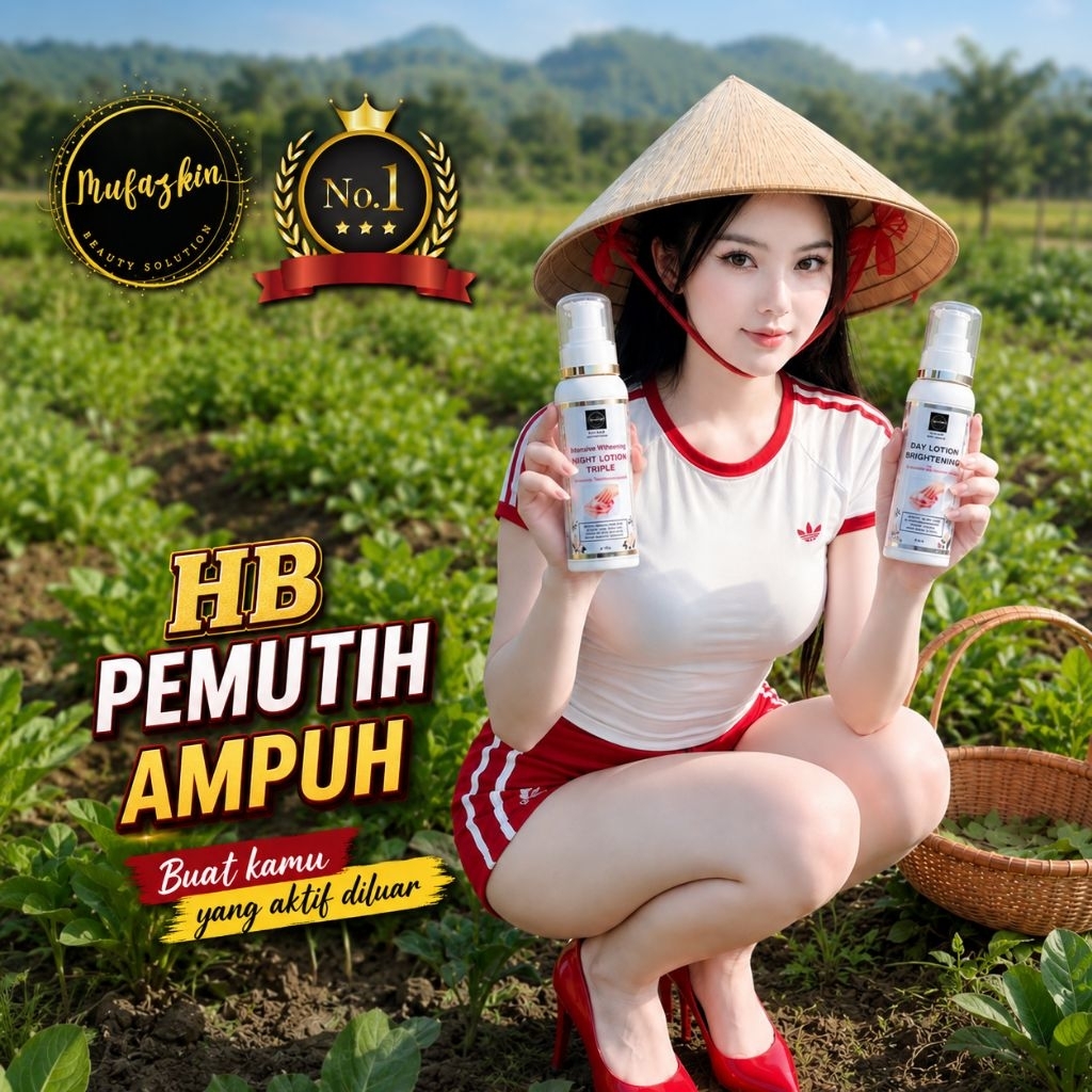 Hb Dosis Tinggi 10x Lebih Cepat BPOM - Handbody Pemutih Badan Permanen Dosting Tinggi Kulit Susah Pu
