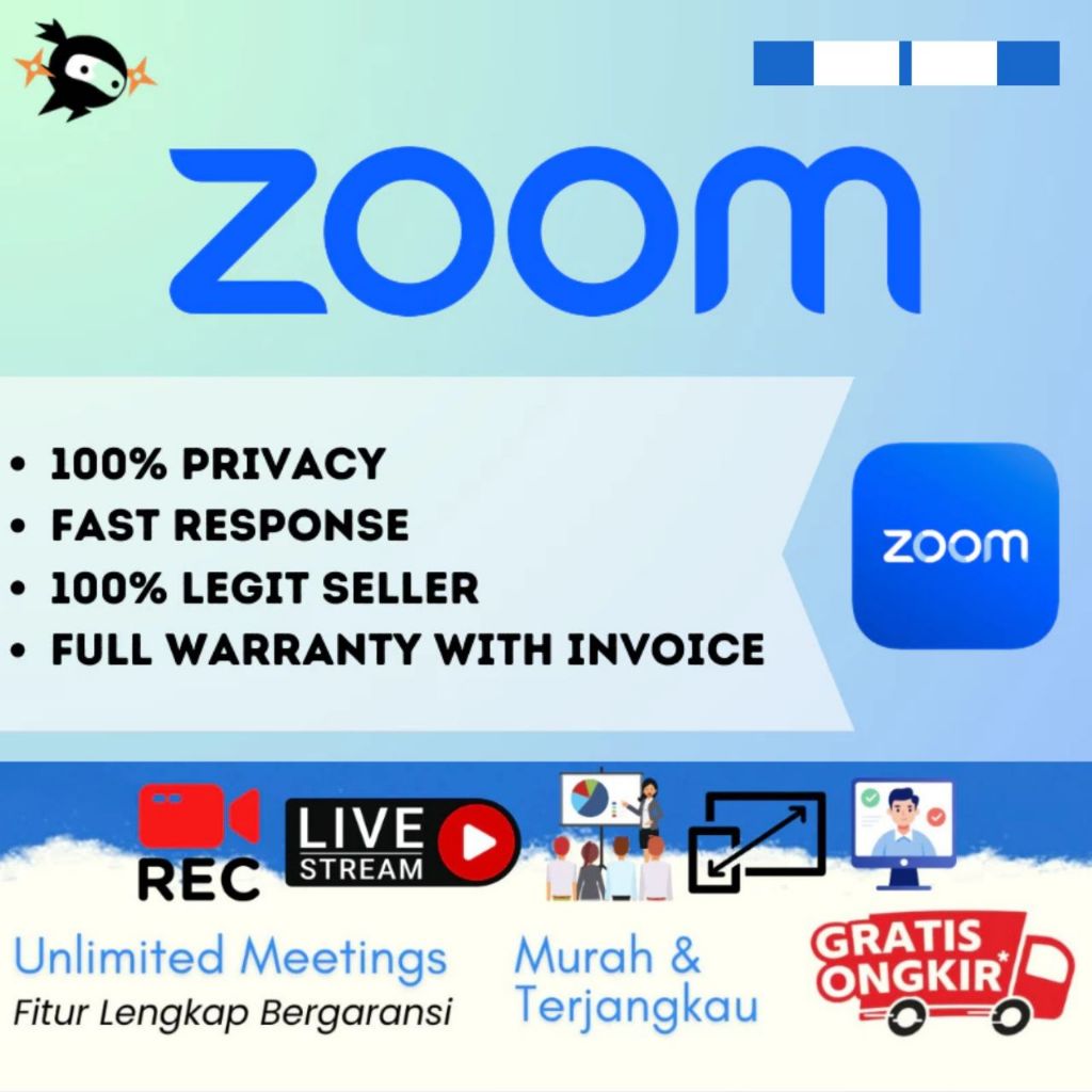 Sewa Bulanan zoom Pro 100 300  Peserta Unlimited Fitur Lengkap