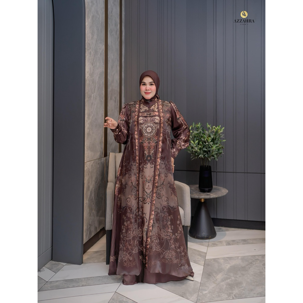 Gamis Syari Mewah Humaira Series By Azzahra Syari / Gamis Syari Cantik / Gamis Syari Premium