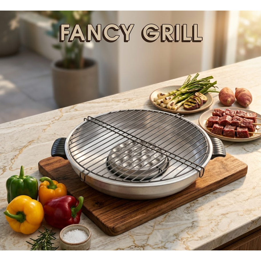 TERLARIS FANCY GRILL MASPION 330MM / PEMANGGANG / ALAT PANGGANG / FANCY GRILL
